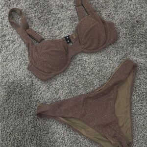 PQ Swim Sparkling Brown Bikini Set